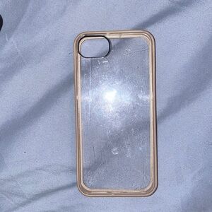 iPhone 5 clear white rim case